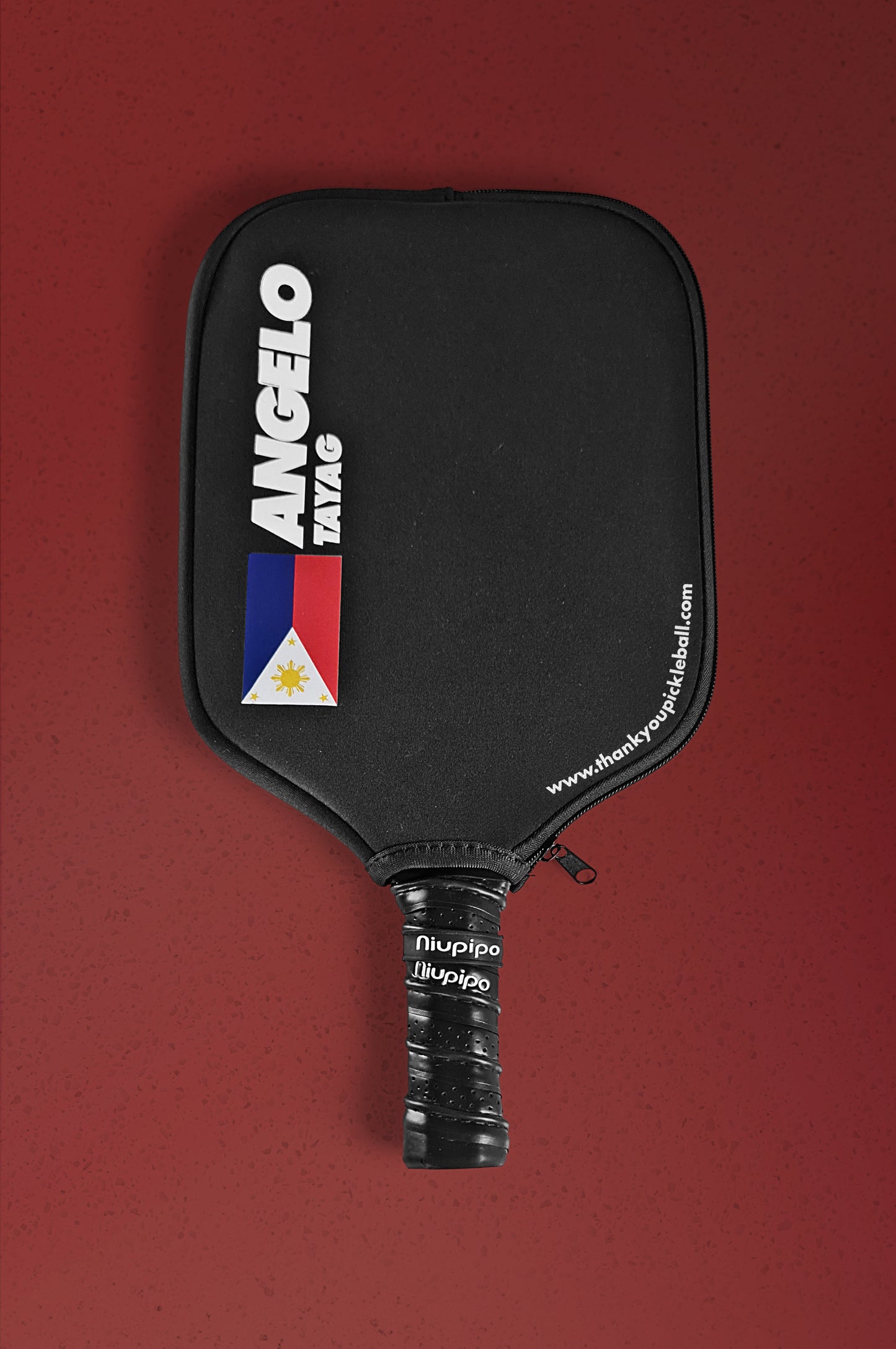 Personalized Pickleball Paddle Cover - Left Print